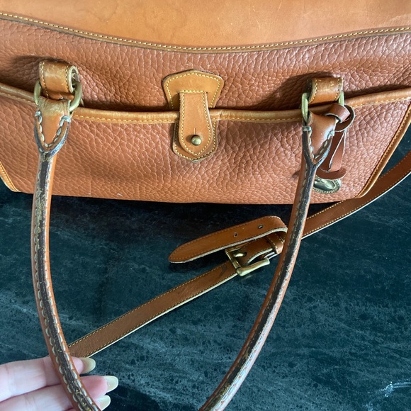 VINTAGE AUTHENTIC DOONEY & BOURKE Leather Top Handle Convertible Bag - Picture 9 of 14